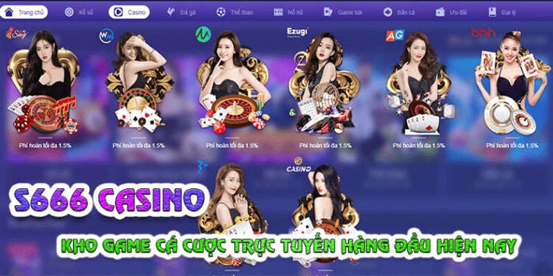 Các trò chơi nổi bật tại S666 casino là gì?